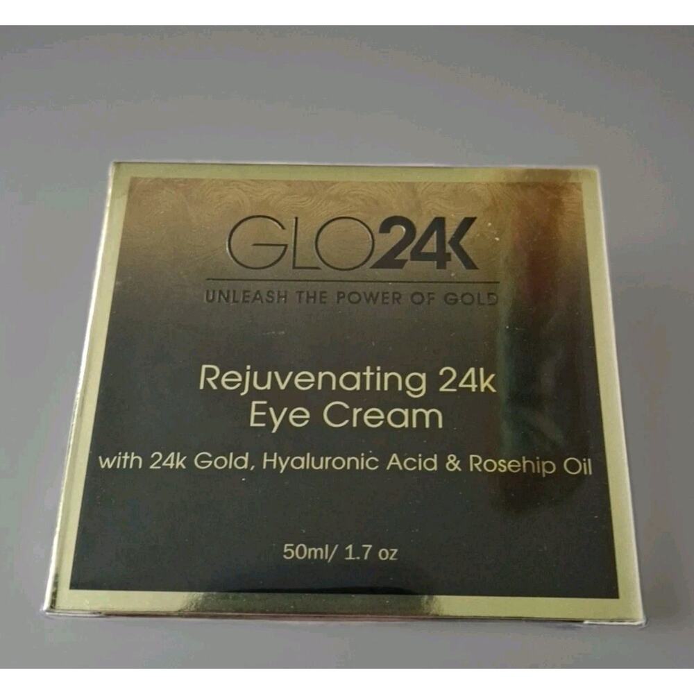 GLO 24 K ~ REJUVENATING‎ 24K EYE CREAM Rosehip Oil~ 1.7 OZ
